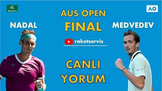 Rafael Nadal vs Daniil Medvedev  2022 Avustralya Açık Erkekler Finali  Canlı Maç Yorumu [upl. by Esserac]