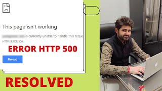 HTTP Error 500 Resolved The page is not working Currently unable to handle this request [upl. by Bale]