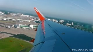 easyJet Airbus A320 Sharklets GEZWJ  Manchester to Amsterdam Schiphol Full Flight [upl. by Madda]