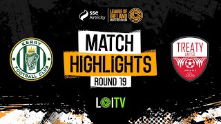 SSE Airtricity Mens First Division Round 19  Kerry 21 Treaty United  Highlights [upl. by Enirol]