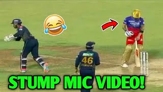 Virat Kohli And Wriddhiman Stump Mic Funny Conversation Viral Video😂 Rcb Vs Gt Ipl 2024 [upl. by Bartlet]