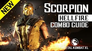 Mortal Kombat X SCORPION Ninjutsu Combo Guide [upl. by Akeemahs]