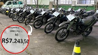 NUNCA VI TANTA XT660R NO LEILÃO DE MOTOS a partir de 7 mil [upl. by Annola494]