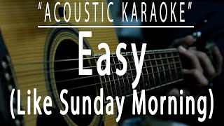 Easy  Commodores Acoustic karaoke [upl. by Etna]