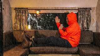 Surviving a Rainstorm in a RV  Camping in a Travel Trailer [upl. by Bonni717]