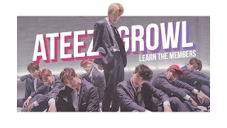 Learn The Members of ATEEZ  GROWL EXO Performance Video [upl. by Ahseek192]