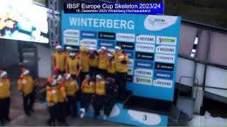 Winterberg IBSF Europe Cup Skeleton 202324 [upl. by Eet846]