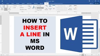 How To Insert a Line in Word 2023 [upl. by Ihtac936]