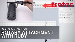 Trotec Tutorial Rotary Attachment on a Speedy 400 Laser with Ruby [upl. by Adarbil]