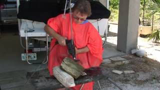 Petrified Wood Artistry Polishing Large Petrified Wood Pieces How To [upl. by Carmelita]