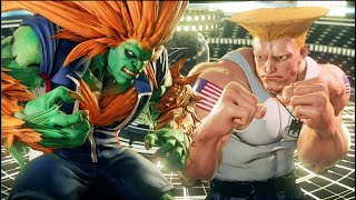 SFV Champion Edition  Blanka VS Guile [upl. by Adlin]