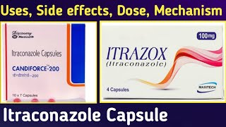 itraconazole capsule 100 mg 200 mg  sporanox capsule  uses side effects dose Moa [upl. by Arevle]