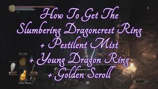 Dark Souls 3  Guide How To Get The Slumbering Dragoncrest Ring amp Pestilent Mist [upl. by Grochow]