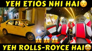 ONLY 1 IN INDIA 🇮🇳 TOYOTA ETIOS  ETIOS CUSTOM INTERIOR  GALAXY LIGHT  ETIOS MODIFICATION [upl. by Torrell]