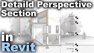 Detailed 3D Section in Revit Tutorial [upl. by Seavey]