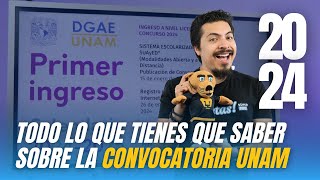 Convocatoria UNAM 20242025 Te explico el registro requisitos y puntajes [upl. by Winter]