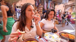 Probando comida CALLEJERA en MARRUECOS lo más barato [upl. by Kiersten]