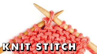 The KNIT STITCH for Total Beginners [upl. by Robby]