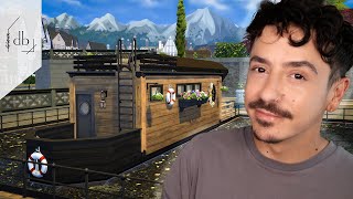 Building a TINY HOUSEBOAT  The Sims 4 [upl. by Enisamoht]