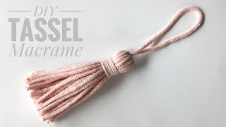 DIY Macrame TasselJak zrobić chwostzawieszkęfrędzel [upl. by Obelia]