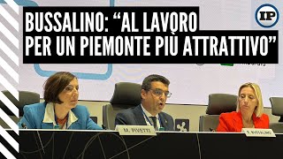 Bussalino “Al lavoro per un Piemonte più attrattivo” [upl. by Aicnom]