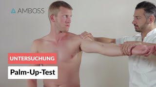 PalmUpTest  Orthopädie  Untersuchung der Schulter lange Bizepssehne  AMBOSS Video [upl. by Atinuaj]