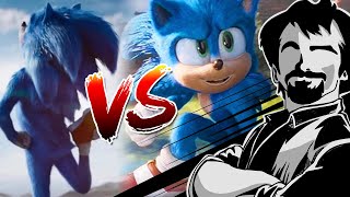 Sonic Movie Old Vs New Trailer [upl. by James477]