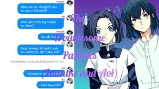 The Troublesome PatientsInosuke and Aoi  Demonslayer Text Story [upl. by Aranat]