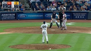 Chapman throws 105mph pitch [upl. by Ybrad463]