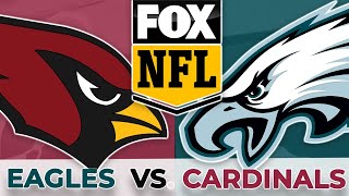 Eagles vs Cardinals Live Stream Scoreboard Free PlaybyPlay Highlights and Watch Party [upl. by Dreddy44]