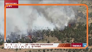 Wildfire near Lyons burns 30 acres with no containment [upl. by Traci]