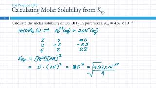 185 Solubility Equilibria amp the Solubility Product Constant [upl. by Bathsheb885]