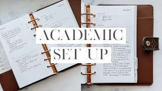 Plan With Me Academic Planner Set Up  Dissertation Planner [upl. by Aelak214]