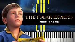 The Polar Express Main Theme  Piano Tutorial [upl. by Crescin]