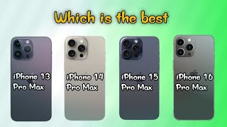 iPhone 13 Pro Max vs iPhone 14 Pro Max vs iPhone 15 Pro Max vs iPhone 16 Pro Max  Full Compare [upl. by Ppilihp726]