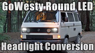 Product Review GoWesty 7quot Round LED Headlight Conversion for Vanagon [upl. by Lledniw321]