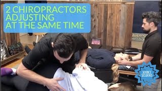 2 Chiropractors Adjust at The Same Time at The Source Chiropractic [upl. by Delfine]