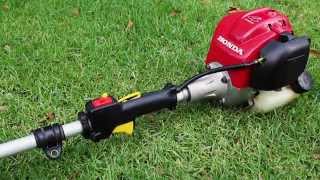 Honda UMK425U 25cc 4Stroke Brushcutter String Trimmer Line Trimmer Startup Cold Start Revving Sound [upl. by Sommer686]