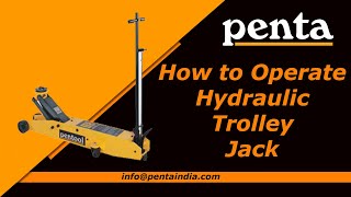 How To Operate Hydraulic Trolley Jack [upl. by Anid]