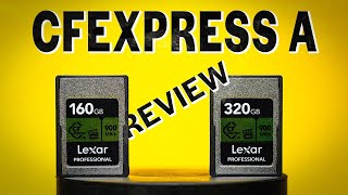 Lexar CFexpress Type A 160320GB Cards Review [upl. by Irol570]