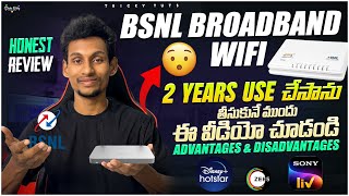 BSNL WIFI HONEST REVIEW  Bsnl Broadband Review After Using 2 Years  Bsnl Fiber Review 2024 Telugu [upl. by Recneps]