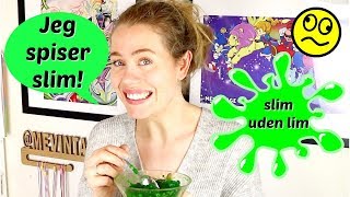 DIY Spiseligt waterslime  2 ingredienser  slim forsøg [upl. by Baillieu]