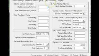 TCP Optimizer  best settings for games dedicated NIC [upl. by Leirbaj]