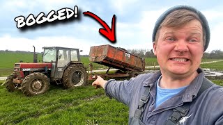 TRACTOR DISASTER GOT STUCK  MADE A MESS [upl. by Kial]