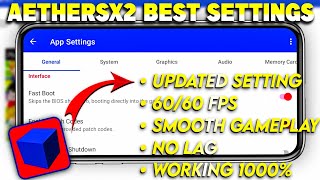 2024🔥Aethersx2 Emulator Best Settings For All Android Phones  60 FPS No Lag Setting For Aethersx2 [upl. by Aramot181]