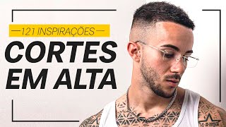 ⚫ 121 CORTES DE CABELO MASCULINO em ALTA [upl. by Eenttirb673]