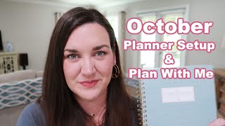 October Planner Setup  Plan with Me  Passionate Penny Pincher Planner [upl. by Getraer]