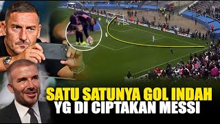 Totti amp Beckham sudah Tak bisa Berkata kata Keindahan Gol Corner messi vs Dallas di Luar Akal Sehat [upl. by Cira]