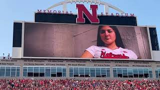 The Husker Volleyball Tunnel Walk at Volleyball Day In Nebraska [upl. by Octave]