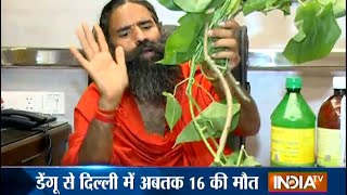 Watch Home Remedies for Dengue Treatment by Baba Ramdev  India TV [upl. by Rubma]